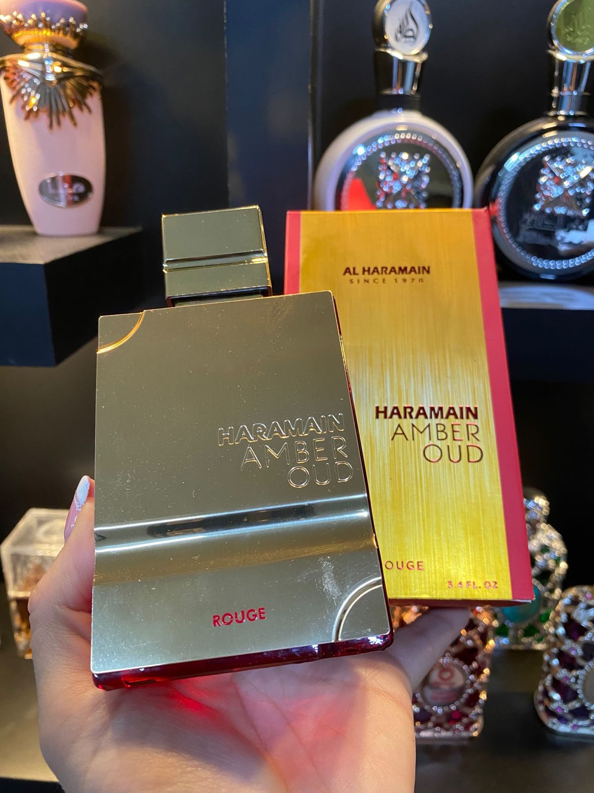 Al Haramain Amber Oud Rouge en Caja Eco