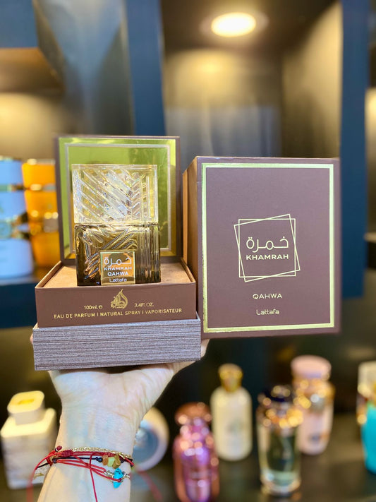 Lattafa Perfumes Khamrah Qahwa en Estuche de Lujo